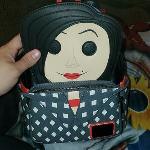 Gray and Black Women's Backpack
